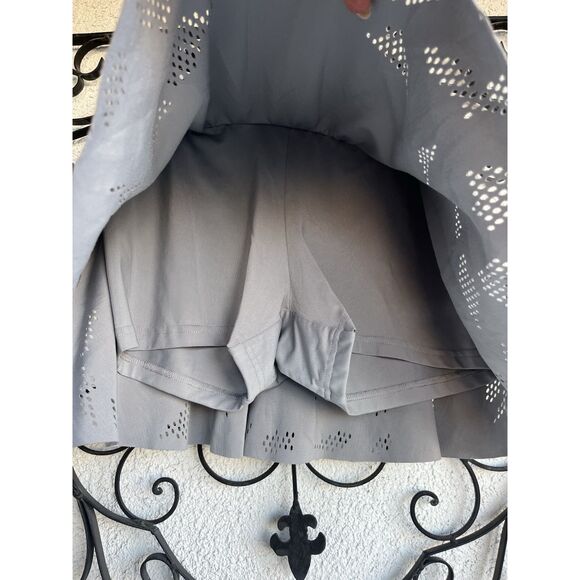 Adidas X Stella McCartney Court Floral Skirt - Medium - Lightning Gray - Picture 5 of 7